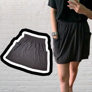 American Apparel Gray Skirt with Pockets